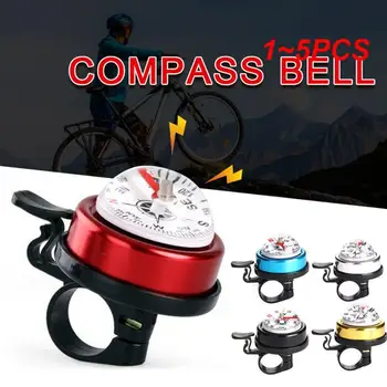 1~5VNT Dviračių Bell Kalnų Dviračių, Automobilių Bell Aliuminio Lydinio Kompasas Bell Ragų Automobilių Bell Dviračių Varpas Su Kompasas Dviračių