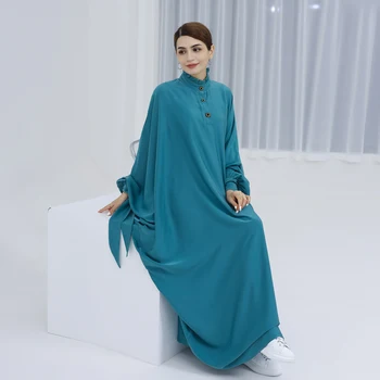 2023 Musulmonų Ramadano Suknelė Eid Mubarakas Šifono Atidaryti Abaja Kimono Dubajus Islamas Kaftan Drabužius Abayas Moterų Apdaras Femme Caftan