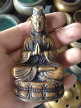 Amatus, Menus Antikos Kwan-yin buda Bodhisatvos Bronzinė Budos Statula įrankiai vestuvių Žalvaris