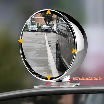 Automobilių Pagalbiniai Veidrodis Anti-susidūrimo Pasukti Bazės Kreivų Veidrodžių Kampas Reguliuojamas Stovėjimo lipnios Veidrodis Blind Spot Veidrodis