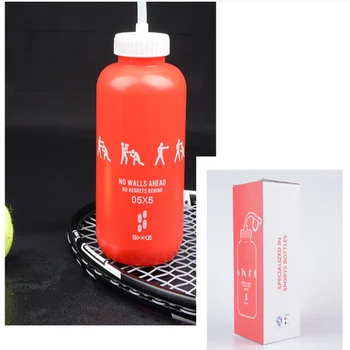 Bokso vandens butelis Sporto Mokymo vandens butelis Konkurencijos Spaudimo vandens butelis su šiaudų