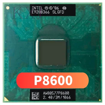 Intel Core 2 Duo Mobile P8600 SLB3S SLGA4 SLGFD 2.4 GHz Naudotos Dual-Core Dual-Sriegis CPU Procesorius 3M 25W Lizdą P