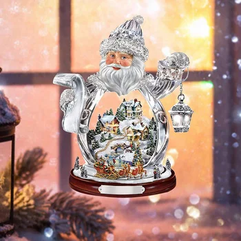 Kalėdiniai Langų Lipdukai Tvirtai Laikosi Gražus Kalėdų Senelis Sniego Virtuvės, Prieškambario