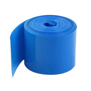 Keszoox 5Meters 29.5 mm Pločio PVC Šilumos Susitraukiančių Wrap Vamzdis, Mėlynos, 1 x 18650 Baterija