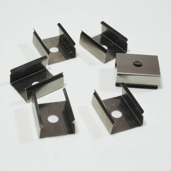 Kronšteinas 8/10/12mm LED Tvirtinimo Įrašus metalo įrašai led standžios juostelės priedai įrašus naudoti aliuminio U,V aliuminio