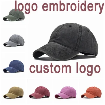 Lauko logotipą medvilnės beisbolo kepuraitę siuvinėjimo sporto skrybėlės Vyrų Plauti denim 
