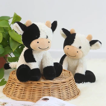 Minkšti Kimštiniai Karvė Pliušinis Lėlės Vaikai Miega ir Žaidžia Žaislas Namų Dekoracijos Vaikams Dovanų Plushies Gyvūnų 4 Stilius
