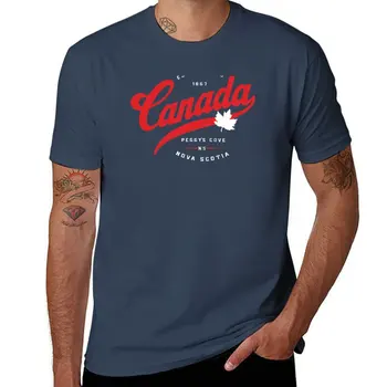 Naujas KANADA EST. 1867 - PEGGY ' S COVE - NS T-Shirt Estetinės drabužių vyras drabužių mens derlius t shirts