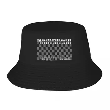 Nauji Šachmatai Ventiliatorius, Šachmatų Žaidėjas, Grand Master Šachmatai - Baltas Kibiras Skrybėlę Trucker Kepurės Custom Bžūp juoda Cosplay Vyrų, Moterų Skrybėlės