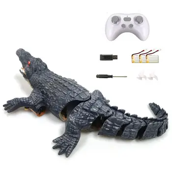 Nuotolinio Valdymo Krokodilas Valtys Žaislas Realus Krokodilas Laivo Suaugusiems Ir Vaikams 2.4 GHZ Aukštos Modeliavimas Krokodilas Nuotolinio Valdymo