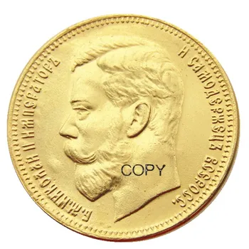Rusijos 1902 37 Rublių Nekilnojamojo Auksą, Padengtą Kopijuoti Monetas