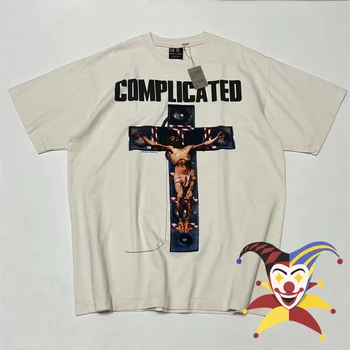 Saint Michael Jėzaus Kryžiaus Print T Shirt Vyrai Moterys Plauti T-shirt Viršūnes Tee