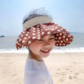 Saulės Skrybėlę Moterų 2023 Naujas Apsaugos nuo Saulės, Skrybėlę UV Apsauga Vasaros Padengti Veidą Dviračių Saulės Skrybėlę Vaikų Kibiro Kepurę