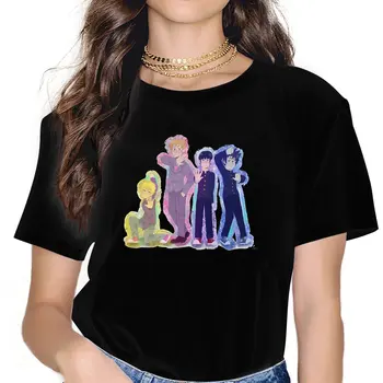 Trys Aiškiaregiai, Ir Con vyras Moteriškas Marškinėliai Anime Mob Psicho 100 T-shirt Harajuku Derliaus Moterų Drabužiai