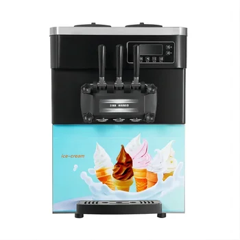 Užkandis Ledų Mašina Komercinės 3 Skonių Minkštų Ledų Mašina, Nerūdijančio Plieno Ice Cream Maker Mašina BAF JŪRA